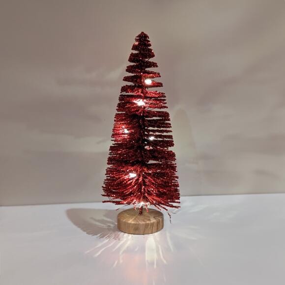 Sapin lumineux Lidy 20 cm Rouge  2