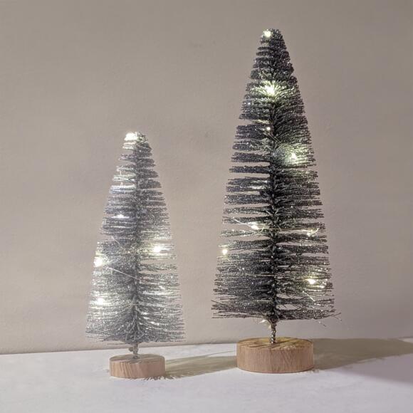 Kerstboom lumineux Lidy 30 cm zilver 3