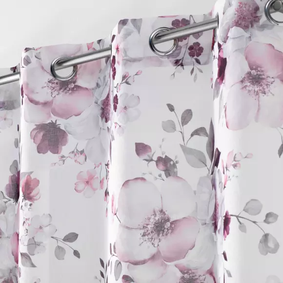 Voilage (140 x 240 cm) Velvet flower Blanc 2
