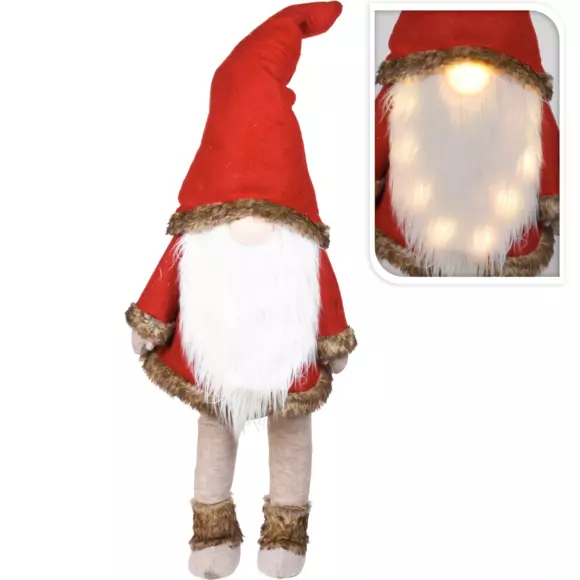 Duende de Navidad Luz y música gigantescas a pilas	 2