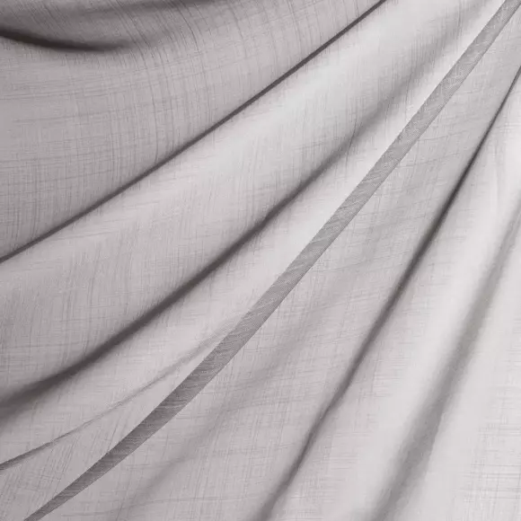 Par de visillos (60 x 140 cm) Etamine escarchado Gris claro 2