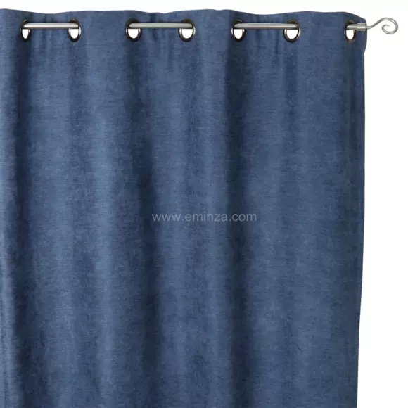 Rideau occultant isolant (140 x H260 cm) Alaska Bleu 2