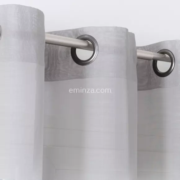 Visillo (145 x Al240 cm) Givrée Gris perla 2