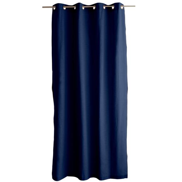 Rideau coton (140 x 240 cm) Vegetalis Bleu marine 3