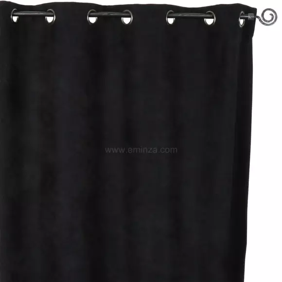 Rideau occultant isolant (140 x H260 cm) Alaska Noir 2