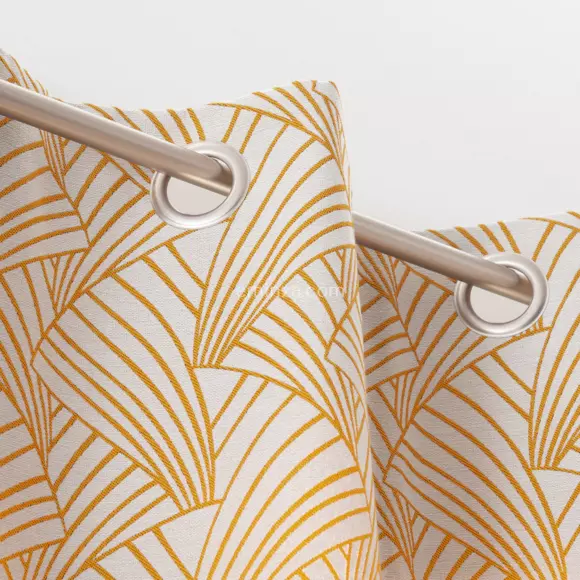 Cortina (135 x 250 cm) Ardeco Amarillo Azafrán 2