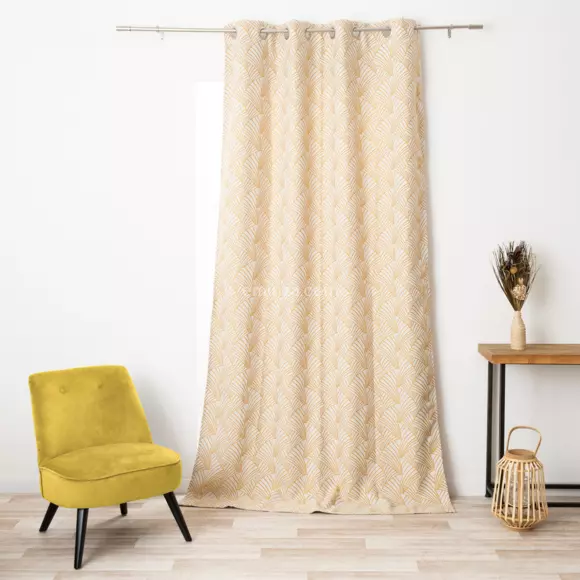 Rideau (135 x 250 cm) Ardeco Jaune Safran 3
