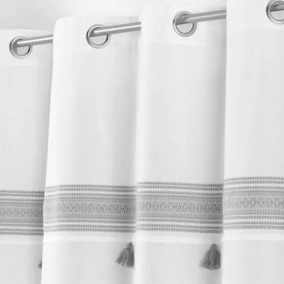 Rideau coton (140 x 240 cm) Amaya Gris 2