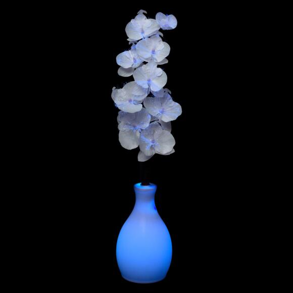 Verlichte vaas met orchideeën (batterij) meerkleurig 3