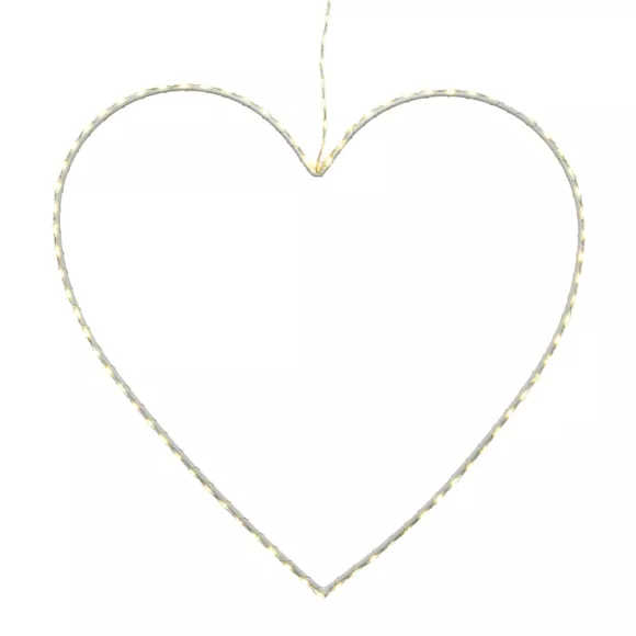 Corazón luminoso à suspendre Blanco cálido