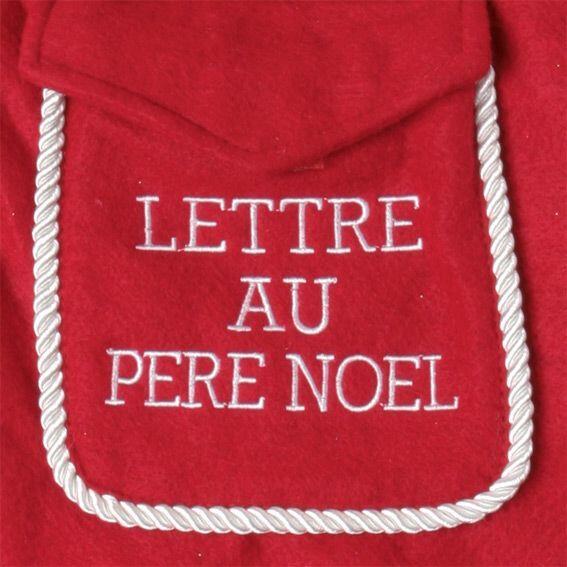 Calcetín de Navidad "Lettre au Père Noël" (en francés) 2