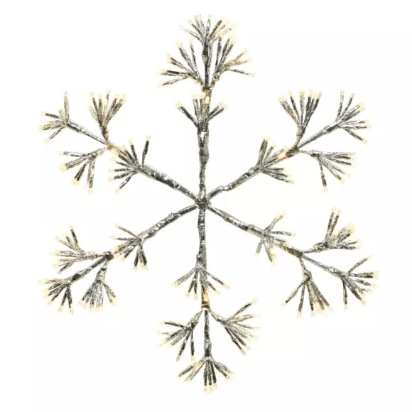 Verlichte sneeuwvlok Flash warmwit 336 LED 4