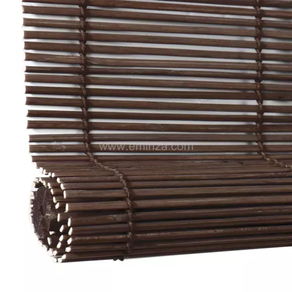 Store enrouleur à baguettes (90 x 180 cm) Bambou Chocolat 3