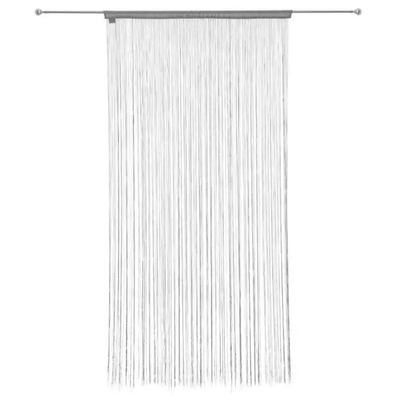 Fadenvorhang (90 x H200 cm) Einfarbig Grau 3