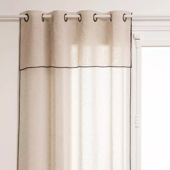 Voilage à volant (140 x 240 cm) Fred Beige