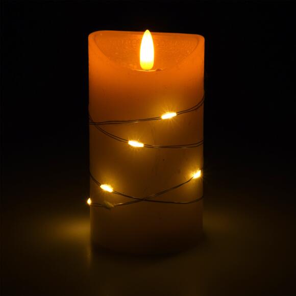 Vela LED  Cofre de velas de pino Blanco