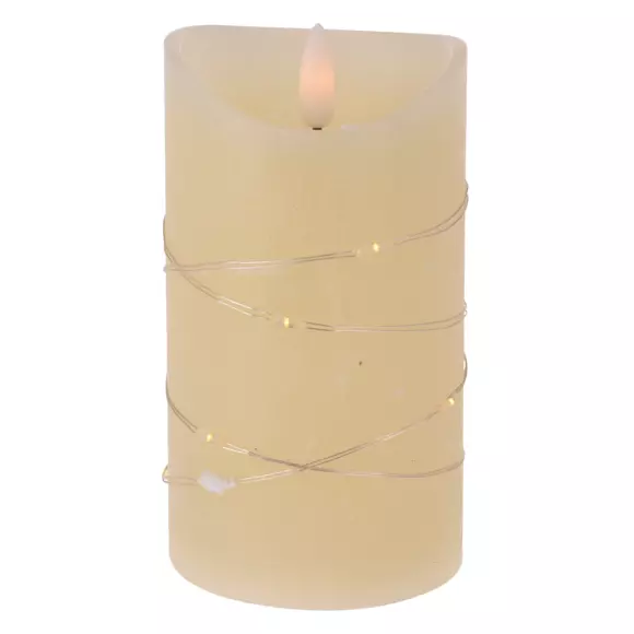 Vela LED  Cofre de velas de pino Blanco
