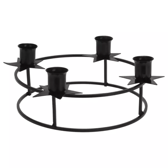 Bougeoir Cercle 4 bougies Noir