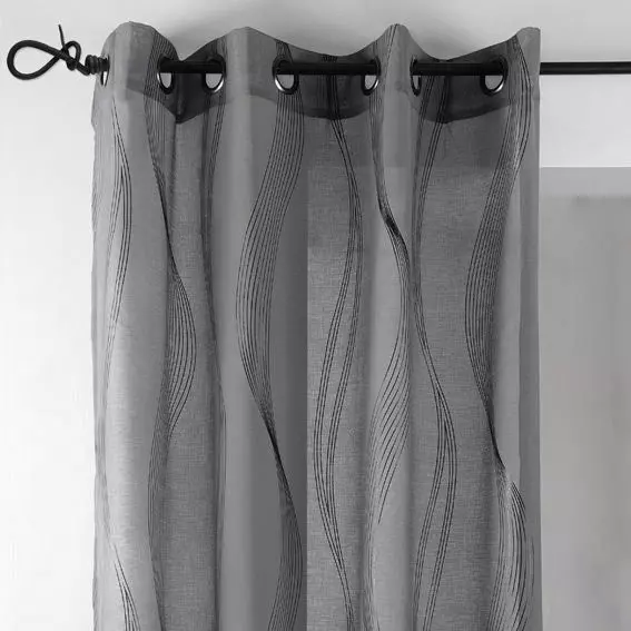 Voilage (135 x H240 cm) Essaouira Anthracite 2