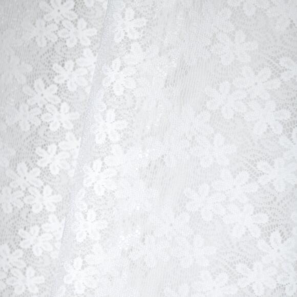 Tenda trasparente (140 x 260 cm) Naomie Bianco