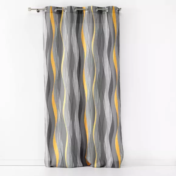 Cortina semi opaca (140 x 280 cm) Ondulys Gris antracita 3