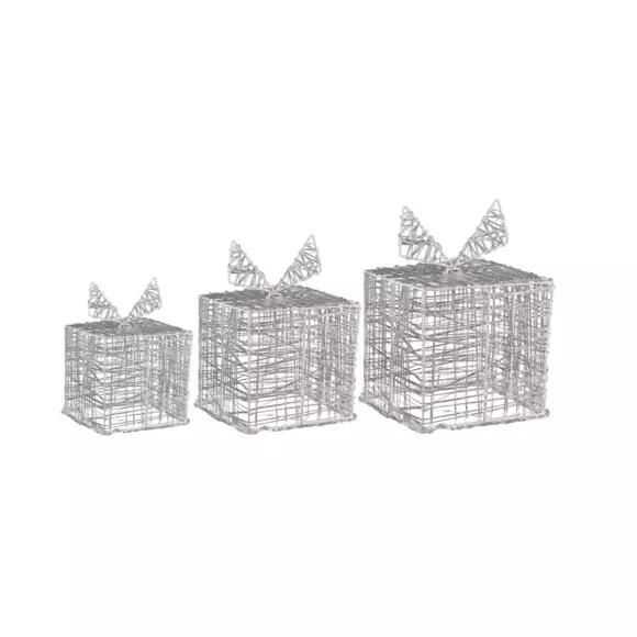 Lot de 3 cadeaux lumineux Munera Blanc chaud 90 LED 2
