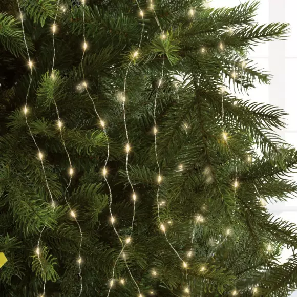 Cortina de luces para árbol Micro led H1,80 m Blanco cálido 408 LED 2