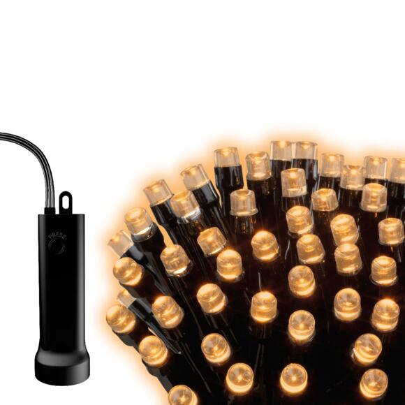 Batteriebetriebene Lichterkette Durawise 7,10 m Warmweiß 96 LEDs CN 8