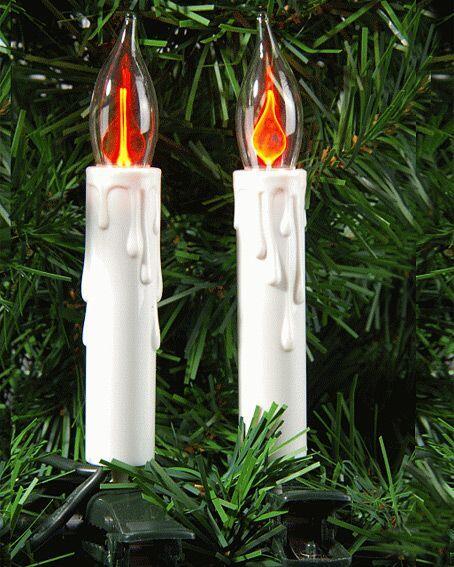 Luces de Navidad en forma de Velas Blanco cálido 15 bombillas 2