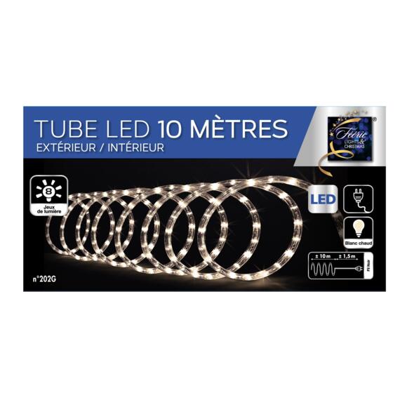 Tubo luminoso 10 m Blanco cálido 180 LED 3