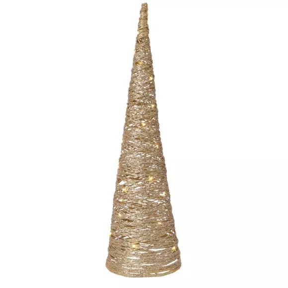 Pyramide lumineuse à piles Cone Blanc chaud 40 LED 3