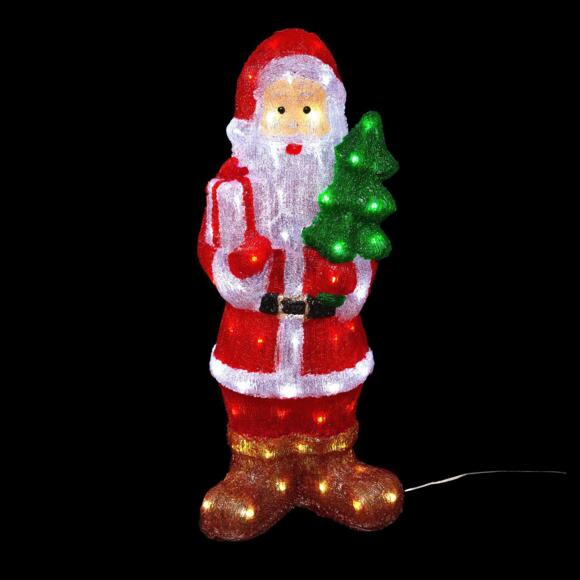Père Noël lumineux Alexandrin Blanc froid 80 LED 2
