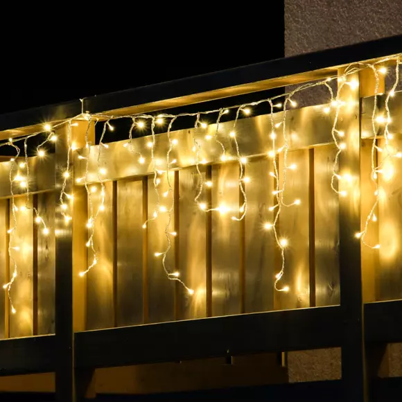Estalactitas de luces 17,80 m Estrellas Blanco cálido 720 LED CT 2