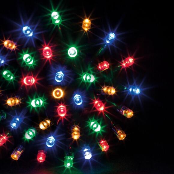 Lichterkette mit Timer 50 m Mehrfarbig 500 LEDs CV 2