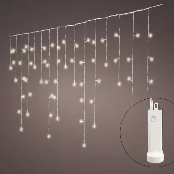 Stalactite lumineuse Durawise à piles L7 m Blanc chaud 192 LED 2