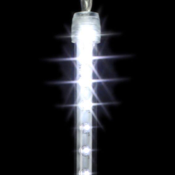 Stalattite luminosa lung.4 m Ghiaccioli sfilanti Bianco freddo 100 LED 7