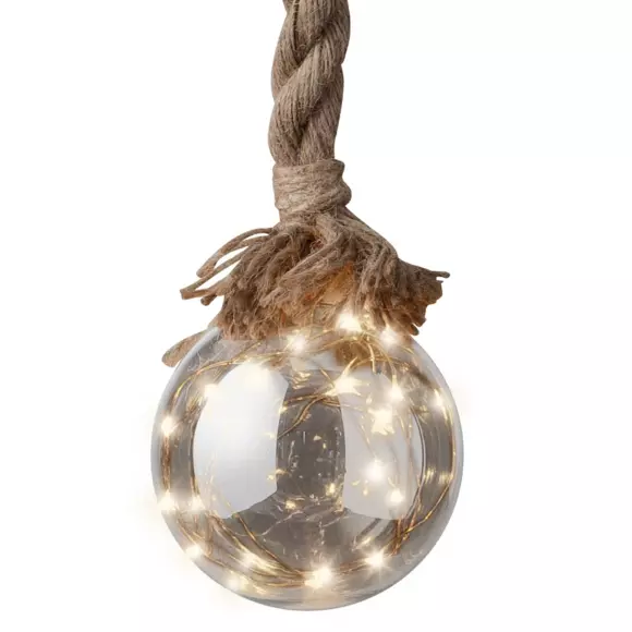 Verlichte hangdecoratie Balle (batterij) Warm wit 30 LED 8