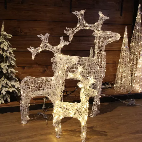 Renne lumineux Pilou Blanc chaud 50 LED 2