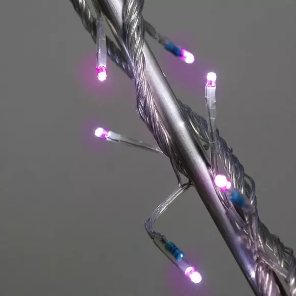 Luces de Navidad 8 m Rosa 128 LED CT 2