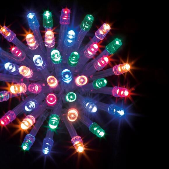 Lichterkette mit Timer 10 m Mehrfarbig 100 LEDs CT 2