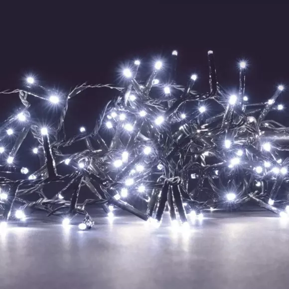 Luces de Navidad Flashing Light 8 m Blanco frío 128 LED 2