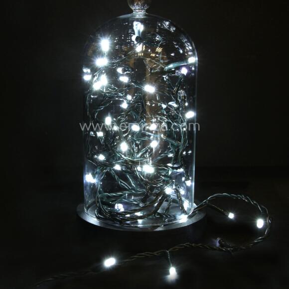 Luces de Navidad Flashing Light 8 m Blanco frío 128 LED 3
