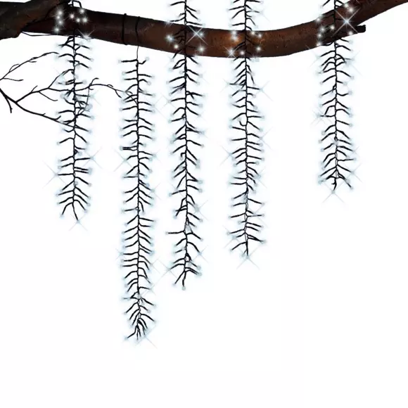 Cascade lumineuse effet scintillant L2 m Blanc froid 480 LED CN 3