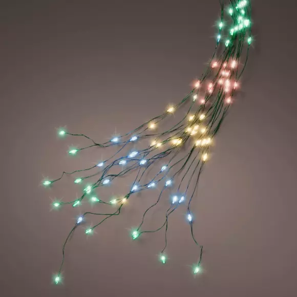 Rideau pour sapin Micro led H2,10 m Multicolore 672 LED 2