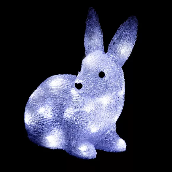 Verlicht Petit konijn 30 LED  Koud wit