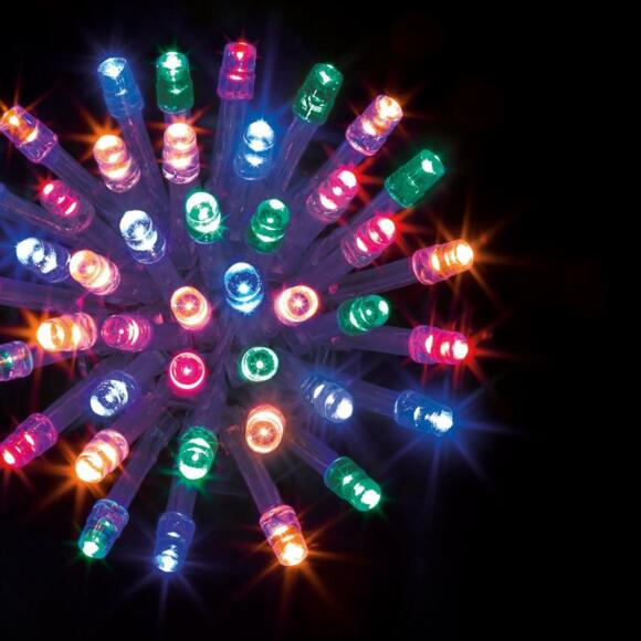 Lichterkette mit Timer 50 m Mehrfarbig 500 LEDs CT 3