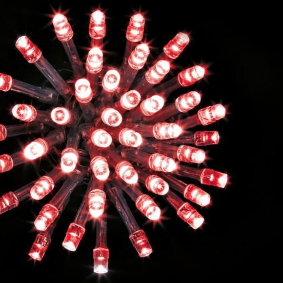 Guirlande lumineuse Timer 20 m Rouge 200 LED CT 2