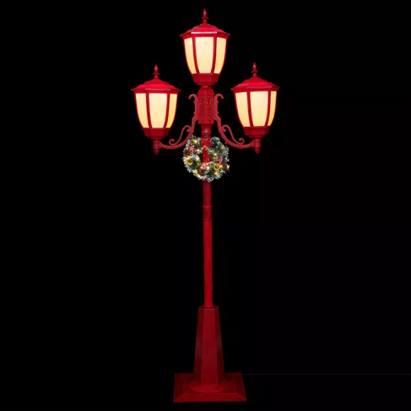 Farol iluminado  Cofre de velas de pino