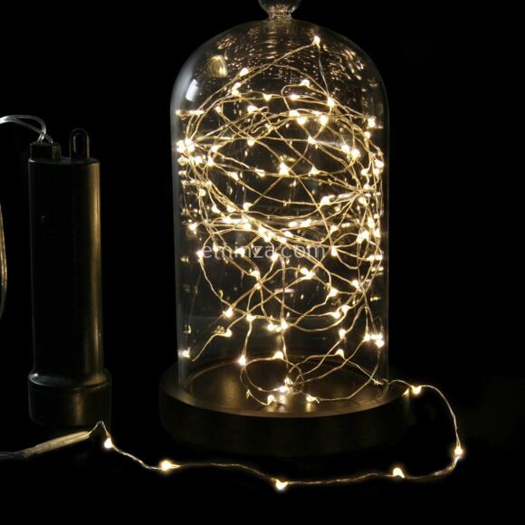 Luces de Navidad Lujo Durawise 4,90 m Blanco cálido 100 Micro LED CT a pilas 2