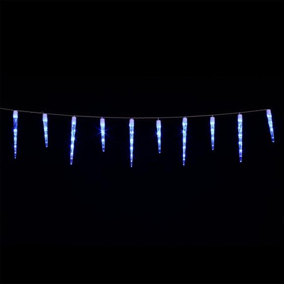 Stalactite lumineuse L1,40 m Glaçons Bleu 63 LED 3